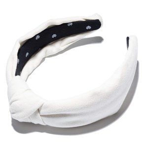 Lele Sadoughi White Woven Headband